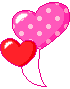 corações pink vermelho gif para download i love pink