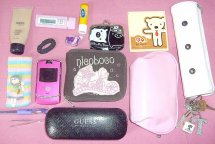 Itens da bolsa da blogueira Tamara - I Love Pink