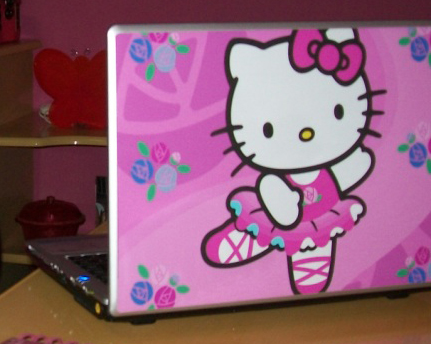 Notebook cor-de-rosa da Hello Kitty- I Love Pink