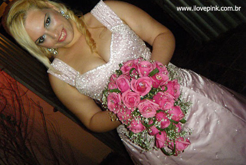 I Love Pink - Vestido de Noiva Cor-de-Rosa
