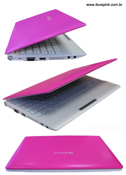 I Love Pink - Netbook rosa Microboard