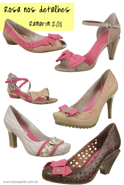I Love Pink - sapatos rosa Ramarim coleção outono inverno 2011