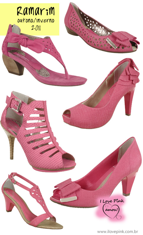 I Love Pink - sapatos rosa Ramarim coleção outono inverno 2011