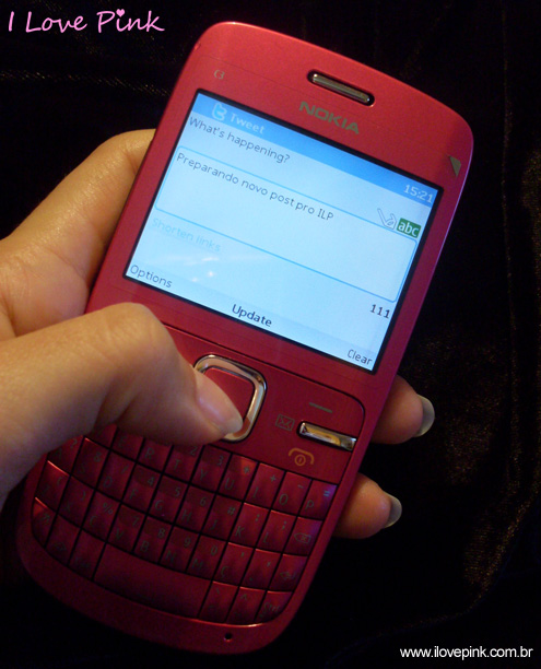 I Love Pink - Celular Nokia C3 Pink