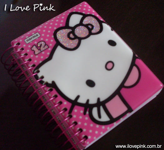 Agenda cor de rosa da Hello Kitty