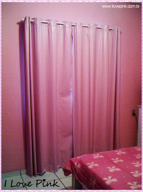 I Love Pink - Meu Quarto Cor de Rosa: Bruna - cortina blecaute cor de rosa
