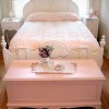 Decoração do quarto com rosa vintage 