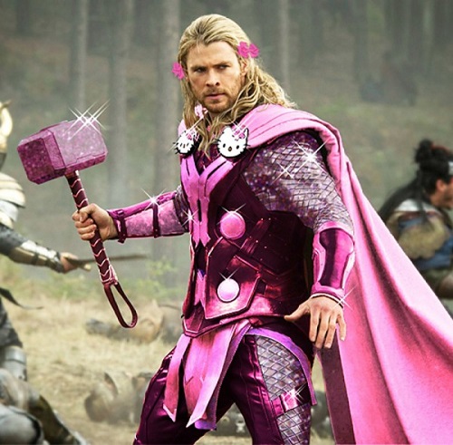 pink super herói