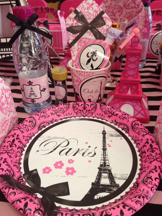 Ideias para festa cor de rosa com tema Paris