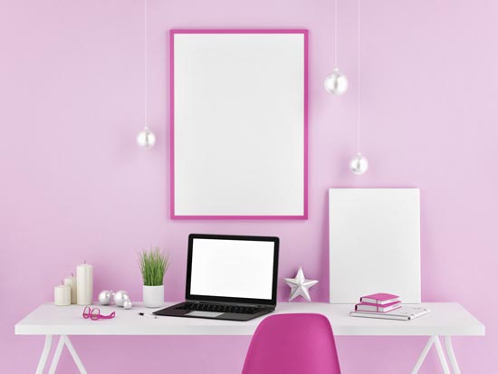 decoracao-rosa-home-office