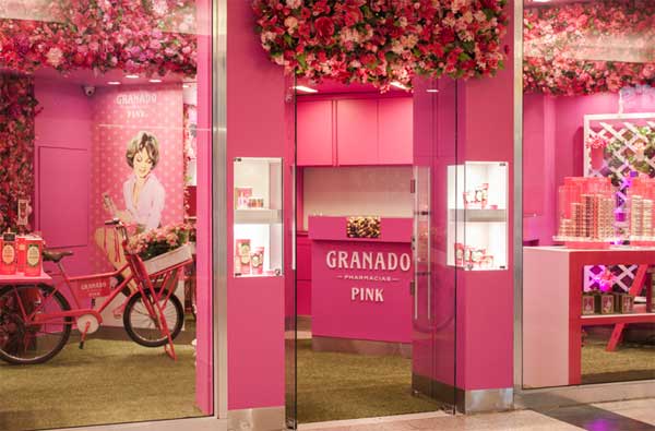A loja cor-de-rosa da Granado Pink