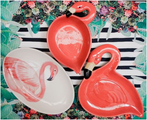 Tendência de decoração: Flamingos - utensílios de cozinha em forma de flamingo