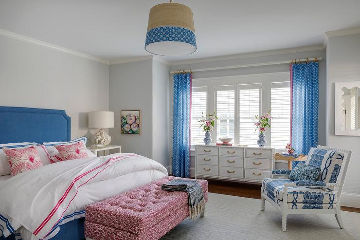 decoração quarto rosa e azul