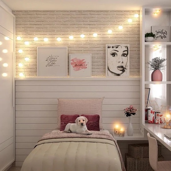 Decoração de quarto feminino