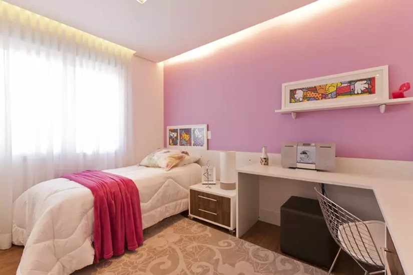 Decoração de quarto feminino