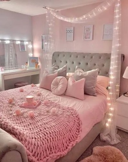 Decoração de quarto feminino